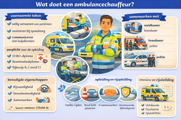 Wat doet een ambulancechauffeur